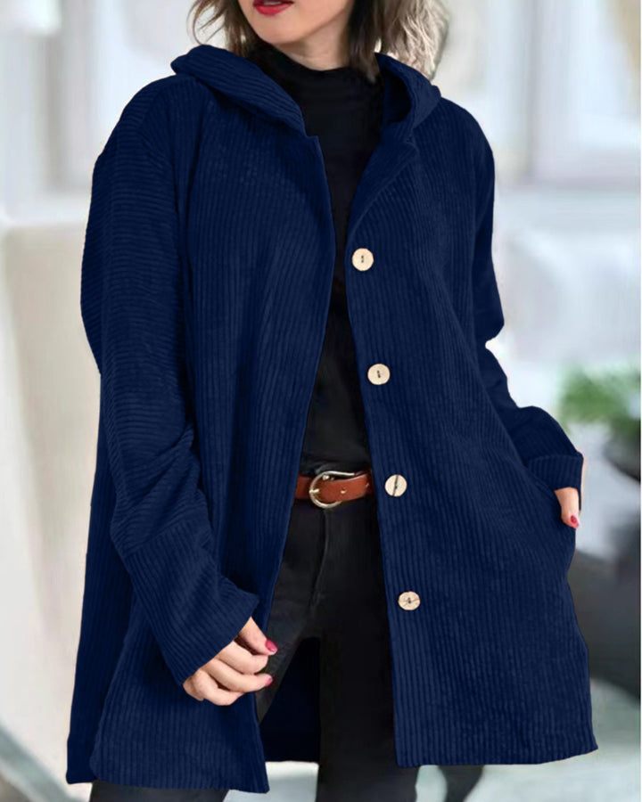 Chelsea | Cozy Corduroy Hooded Jacket