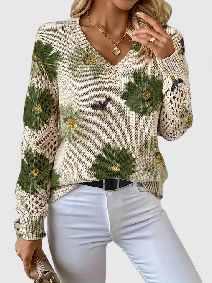 Kaiti | Elegant Floral Sweater