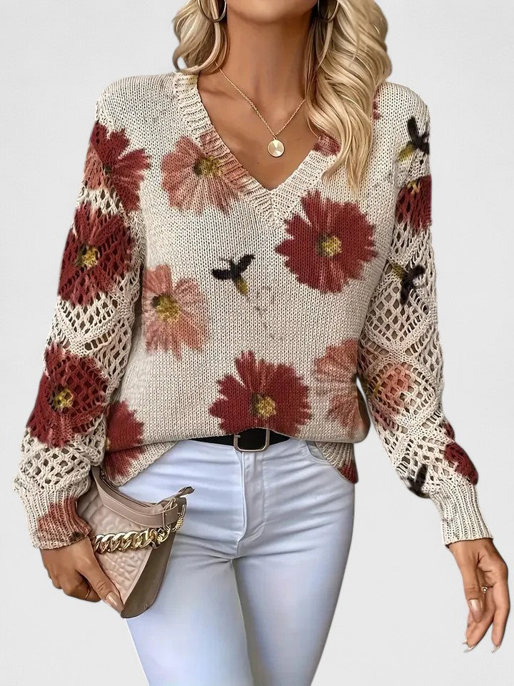 Kaiti | Elegant Floral Sweater
