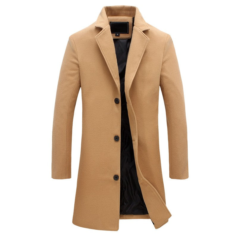 Xavion | Stylish Long Wool Coat